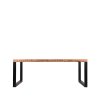Eettafel Glasgow Rough Mangohout 180x90 cm Voorkant 2