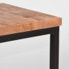 laptoptafel vintage rough mangohout 40x40x50 cm detail
