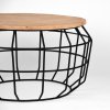 salontafel pixel zwart metaal 77x77x44 cm detail