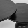Salontafel Set Wink Zwart Metaal 70x70x45 cm Detail 2