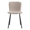 Jídelní židle HALDEN béžové bouclé