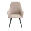 Jídelní židle HARBO béžové bouclé