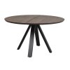 Jídelní stůl CARRADALE kulatý tmavě hnědý ø130 cm