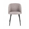 Jídelní židle QUEEN šedé bouclé