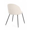 Jídelní židle TANYA bílá s černými nohami