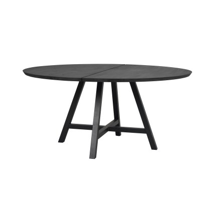 Jedálenský stôl CARRADALE round black ø150 cm