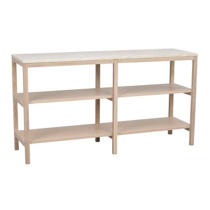 Konzolový stolík ORWEL 140x75 cm s bielym pigmentom