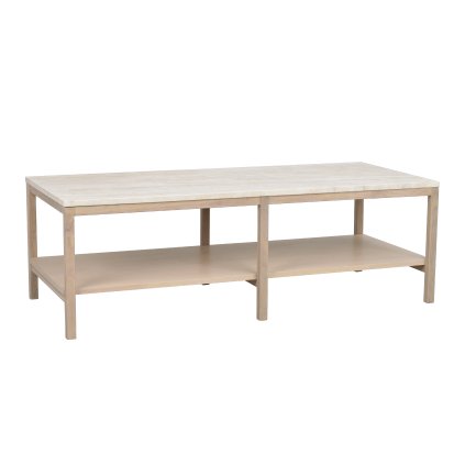 Konferenčný stolík ORWEL 140x60 cm s bielym pigmentom