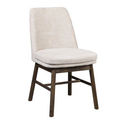 Jedálenská stolička AMESBURY s hnedými nohami