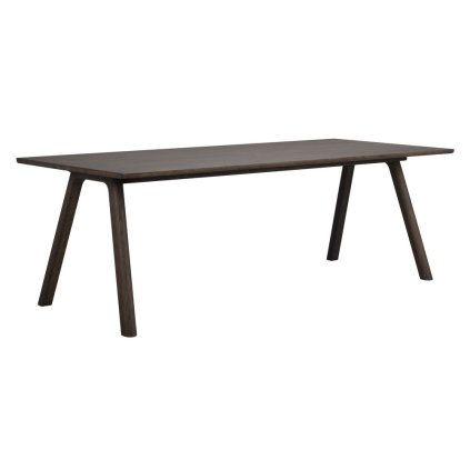 Jedálenský stôl CLAPPERTON 220x95 cm tmavo hnedý
