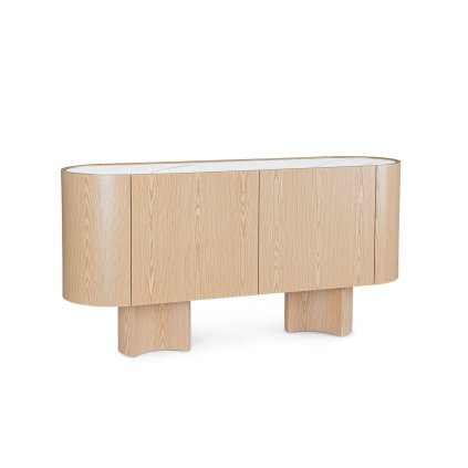 Drevená komoda OTILIA dub 160x80 cm