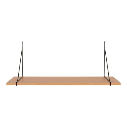 Drevená polica CHIBA jaseň 80x29 cm