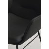 120263 det3 Kreslo Lowell čierna koža