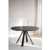 Jedálenský stôl CARRADALE round black ø130 cm