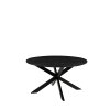 Jedálenský stôl OTIS čierny ⌀140 cm