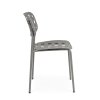 Záhradná jedálenská stolička CLOVER sivá