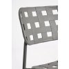 Záhradná jedálenská stolička CLOVER sivá
