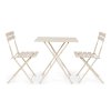 Záhradný skladací stôl YASMIN šampaň 50x70 cm