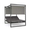 Dvojmiestne záhradné lehátko KONNOR antracit