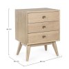 Nočný stolík ALANNIS s tromi zásuvkami