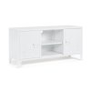 Kovový TV stolík CAMBRIDGE biely