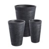 Sada 3 okrúhlych hrncov GRAFFITI čierna