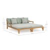 84966 2 teakovy lounge set bali modra