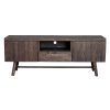 Drevený TV stolík BROOKLYN tmavý