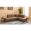 Rozkladacia rohová pohovka MANAMA hnedá pravý roh