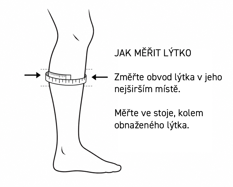 Jak správně změřit obvod lýtka