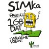 SIM karta KAKTUS 100 Kč + 1 GB