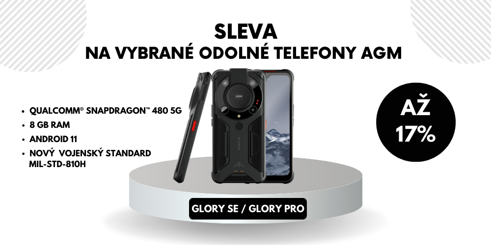 Akce na vybrané odolné telefony AGM Glory SE a Pro