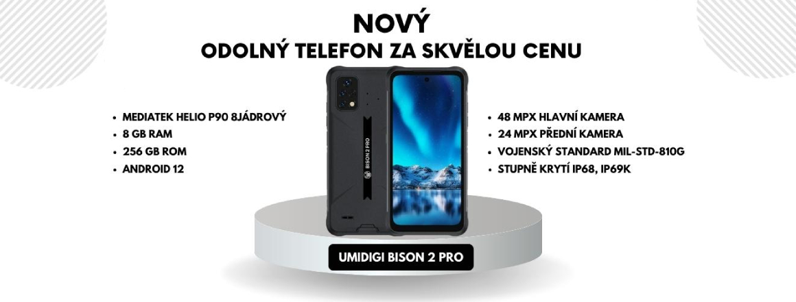 Nový odolný telefon UMIDIGI BISON 2 Pro máme skladem