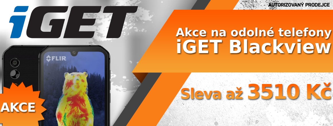 Akce na odolné telefony iGET Blackview do vyprodání zásob