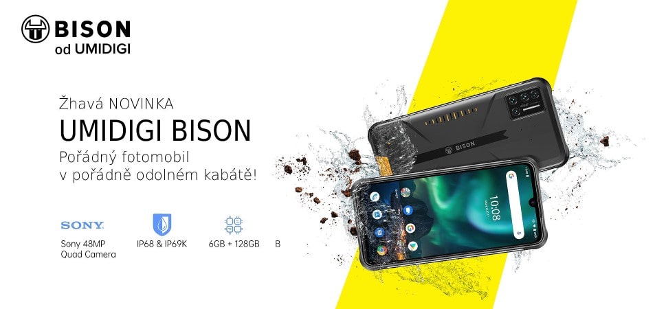 Nové telefony UMIDIGI skladem