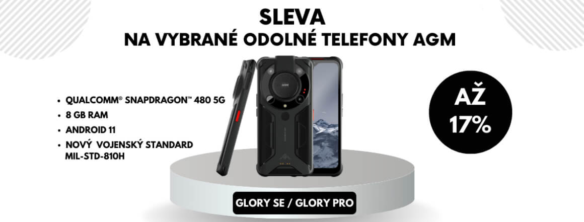 Akce na odolné telefony AGM Glory SE a AGM Glory Pro