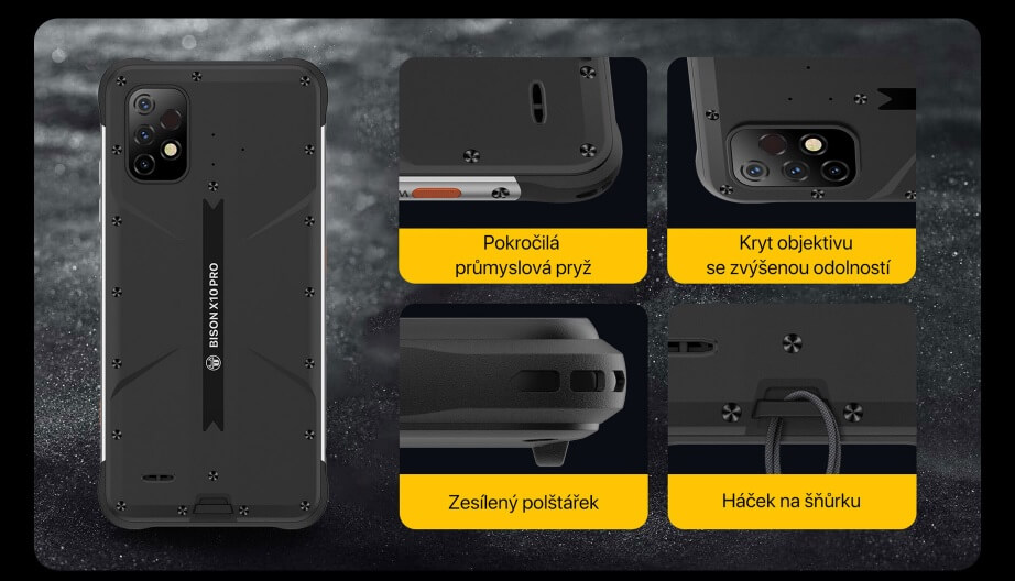 UMIDIGI BISON X10 Pro konstrukce