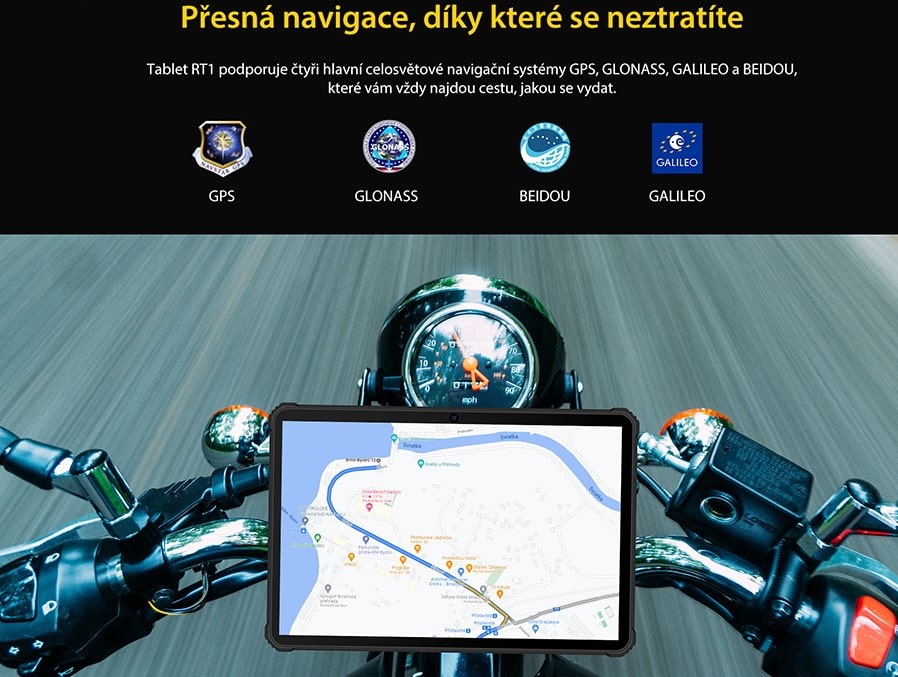 Tablet iGET RT1navigace