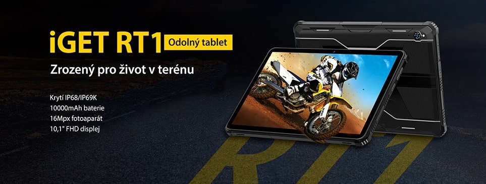 Tablet iGET RT1 úvodní fotka