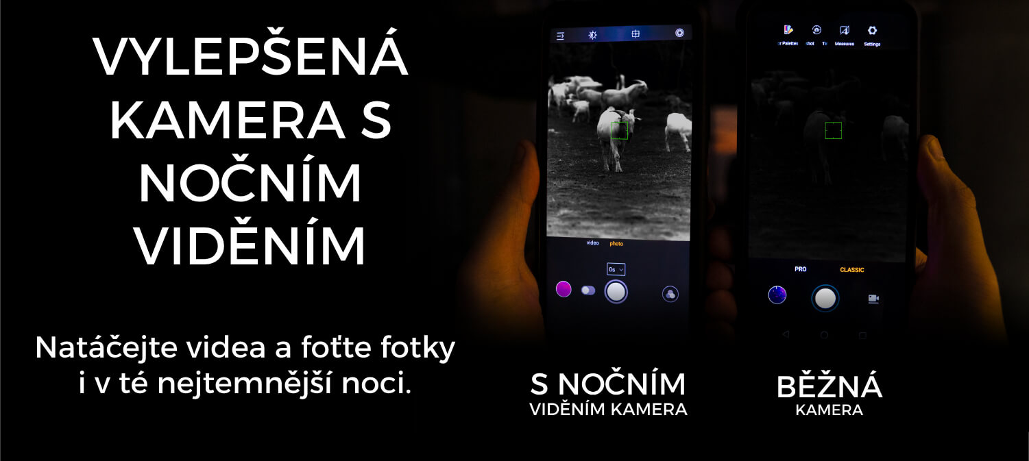 Odolný telefon AGM G2 ukázka z kamery s nočním viděním