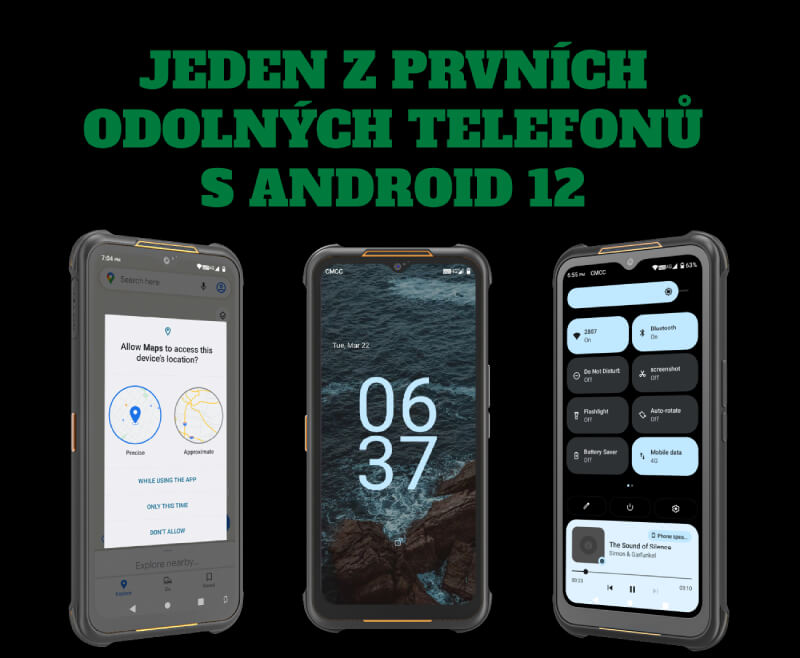 Odolný telefon AGM H5 (6GB/128GB) - Android 12 systém