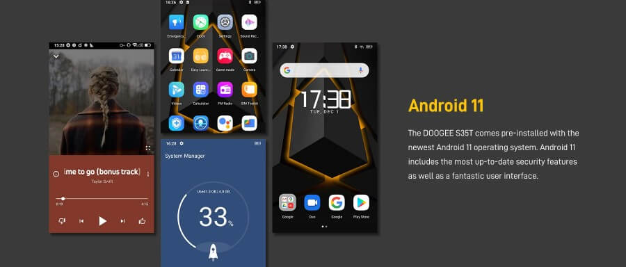 Doogee S35T systém Android 11