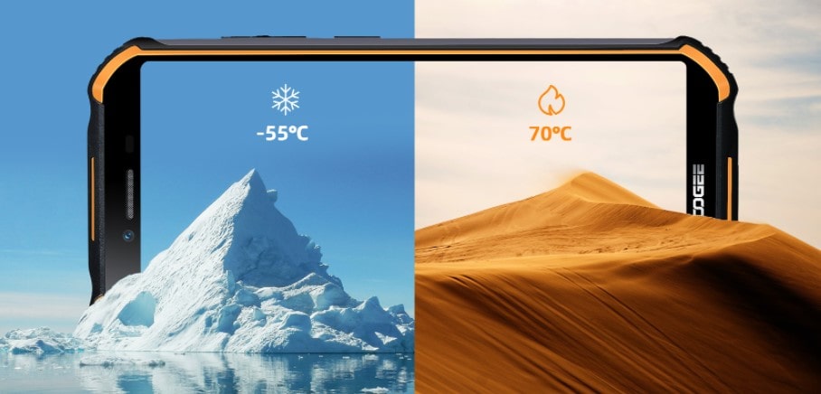 Doogee S40 Pro odolnost proti extrémním teplotám