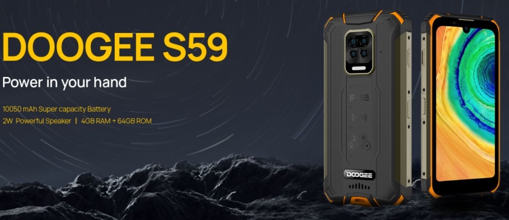 Doogee S59 úvodní