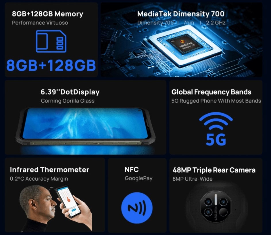 Doogee V10 parametry