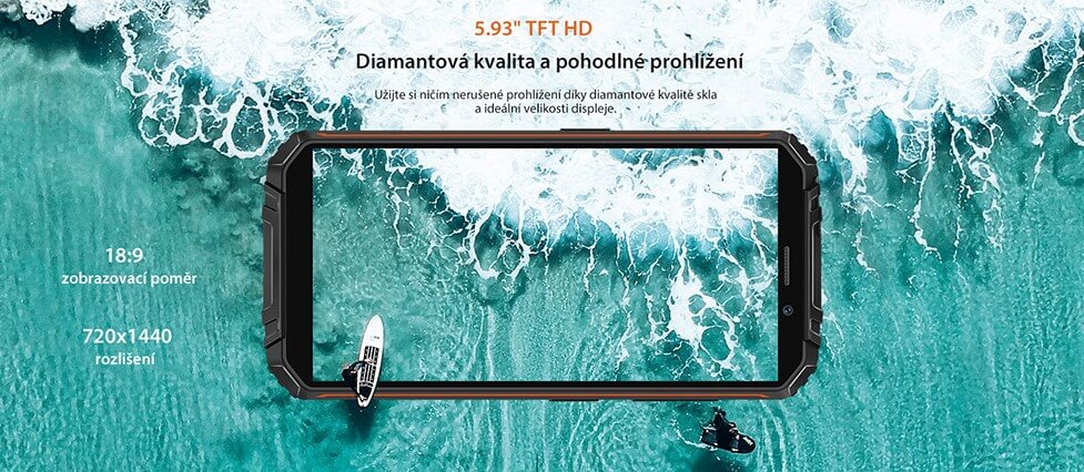 Oukitel WP18 displej