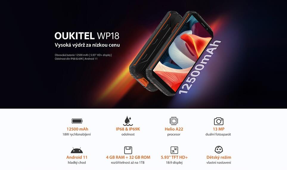 Oukitel WP18 parametry