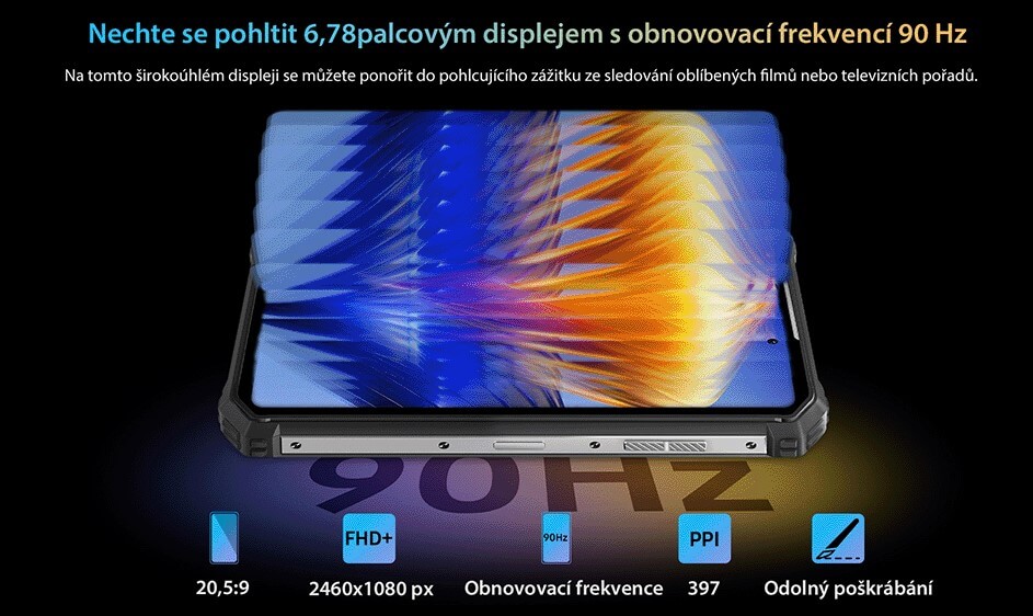 Oukitel WP19 displej