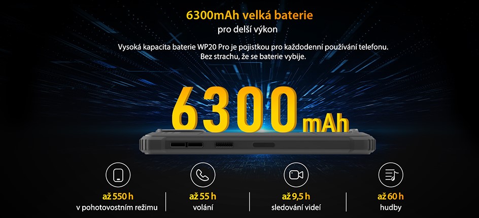 Oukitel WP20 Pro baterie