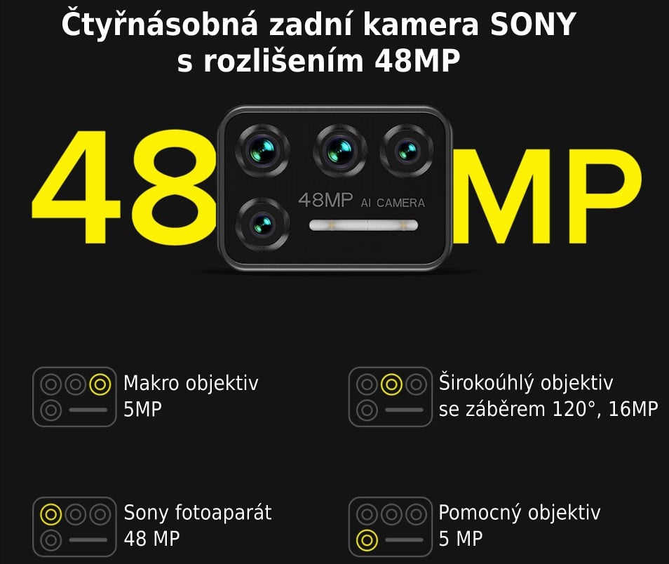 UMIDIGI BISON zadní kamera